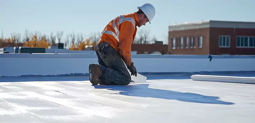 Flat Roof Drain Installation in Gurnee